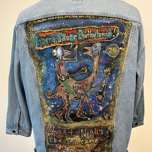 Grateful Dead acrylic painted jacket